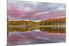 Red Jack Lake and Sunrise Reflection, Alger County, Upper Peninsula of Michigan-Adam Jones-Mounted Photographic Print