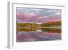 Red Jack Lake and Sunrise Reflection, Alger County, Upper Peninsula of Michigan-Adam Jones-Framed Photographic Print