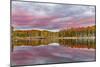 Red Jack Lake and Sunrise Reflection, Alger County, Upper Peninsula of Michigan-Adam Jones-Mounted Photographic Print