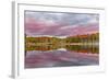 Red Jack Lake and Sunrise Reflection, Alger County, Upper Peninsula of Michigan-Adam Jones-Framed Photographic Print