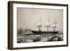 Red Jacket Clipper in Ice Off Cape Horn, 1855, Colour Lithograph by Unknown Artist, 19th Century-null-Framed Giclee Print