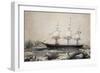 Red Jacket Clipper in Ice Off Cape Horn, 1855, Colour Lithograph by Unknown Artist, 19th Century-null-Framed Giclee Print