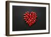 Red Jalapeno Peppers in a Heart Shape-Jeanninemcchesney-Framed Photographic Print