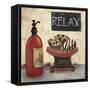 Red Jungle Spa II-Hakimipour-ritter-Framed Stretched Canvas