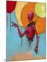 Red Junk Robot-Craig Snodgrass-Mounted Giclee Print
