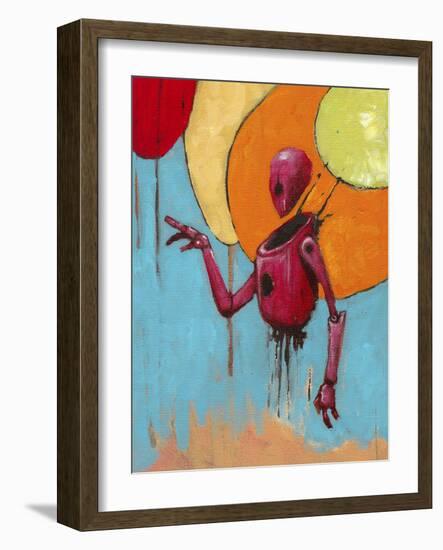 Red Junk Robot-Craig Snodgrass-Framed Giclee Print