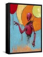 Red Junk Robot-Craig Snodgrass-Framed Stretched Canvas