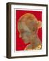 Red K, 2023 (W/C on Rag Paper)-Graham Dean-Framed Giclee Print