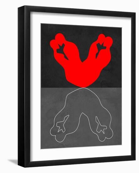 Red Kiss 2-Felix Podgurski-Framed Art Print