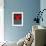 Red Kiss 2-Felix Podgurski-Framed Art Print displayed on a wall