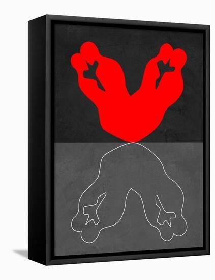 Red Kiss 2-Felix Podgurski-Framed Stretched Canvas