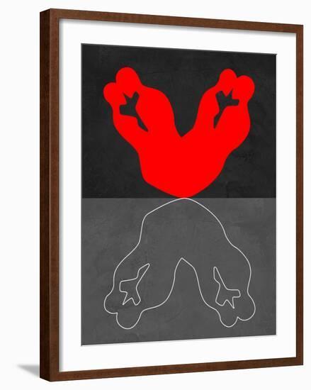 Red Kiss 2-Felix Podgurski-Framed Art Print