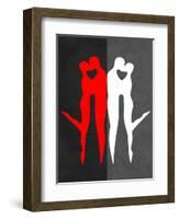 Red Kiss Reflection-Felix Podgurski-Framed Art Print