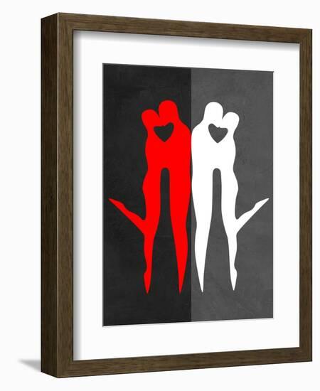 Red Kiss Reflection-Felix Podgurski-Framed Art Print
