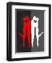 Red Kiss Reflection-Felix Podgurski-Framed Art Print