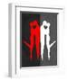 Red Kiss Reflection-Felix Podgurski-Framed Art Print