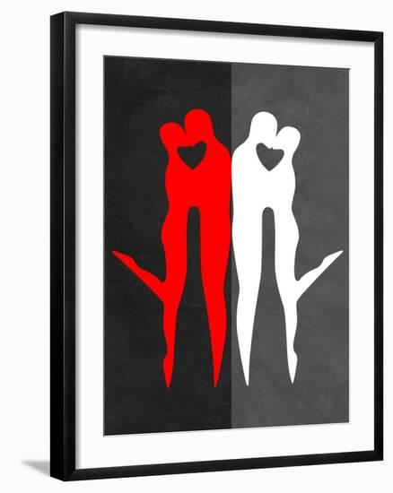 Red Kiss Reflection-Felix Podgurski-Framed Art Print