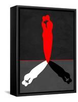 Red Kiss Shadow-Felix Podgurski-Framed Stretched Canvas