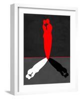 Red Kiss Shadow-Felix Podgurski-Framed Art Print