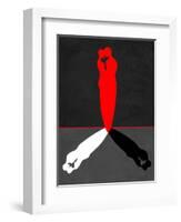 Red Kiss Shadow-Felix Podgurski-Framed Art Print