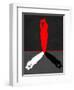 Red Kiss Shadow-Felix Podgurski-Framed Art Print