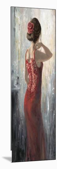 Red Lace, Red Rose-Karen Wallis-Mounted Art Print