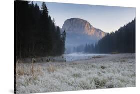 Red Lake and Suhardul Mara-Massif at Dawn, Cheile Bicazului-Hasmas Np, Transylvania, Romania-Dörr-Stretched Canvas