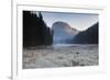 Red Lake and Suhardul Mara-Massif at Dawn, Cheile Bicazului-Hasmas Np, Transylvania, Romania-Dörr-Framed Photographic Print