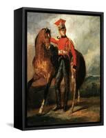 Red Lancer of the Imperal Guard-Théodore Géricault-Framed Stretched Canvas