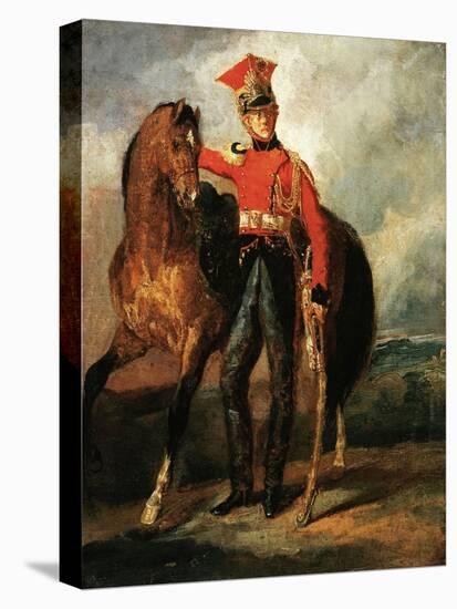 Red Lancer of the Imperal Guard-Théodore Géricault-Stretched Canvas