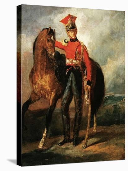 Red Lancer of the Imperal Guard-Théodore Géricault-Stretched Canvas