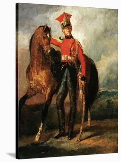 Red Lancer of the Imperal Guard-Théodore Géricault-Stretched Canvas