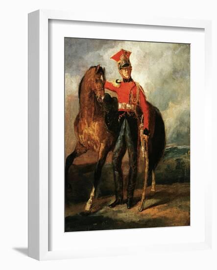 Red Lancer of the Imperal Guard-Théodore Géricault-Framed Giclee Print