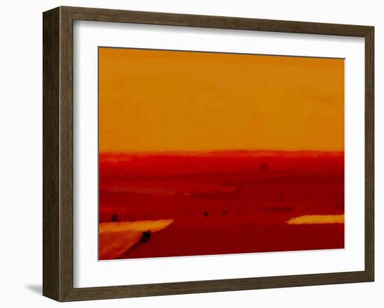 Red Land-Kenny Primmer-Framed Art Print