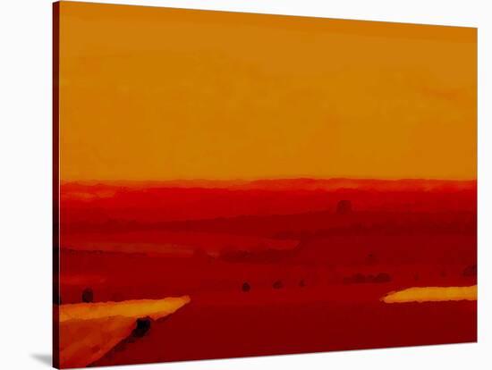 Red Land-Kenny Primmer-Stretched Canvas