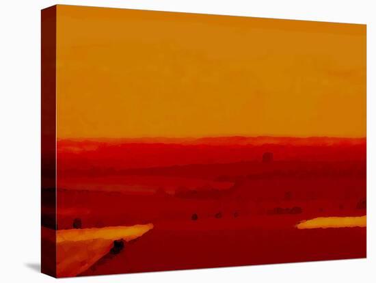 Red Land-Kenny Primmer-Stretched Canvas