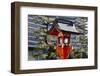 Red lantern in Fushimi Inari Shrine, Kyoto, Japan-Keren Su-Framed Photographic Print