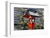 Red lantern in Fushimi Inari Shrine, Kyoto, Japan-Keren Su-Framed Photographic Print