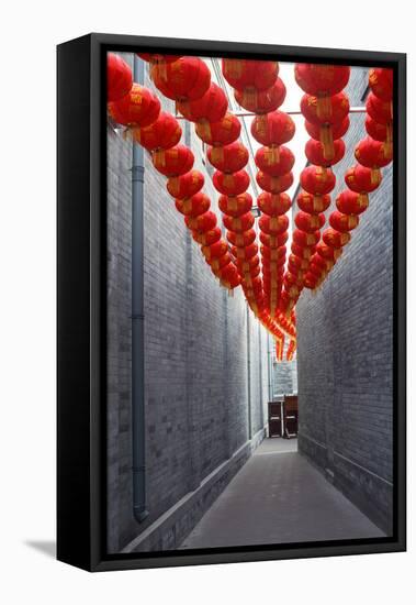 Red Lantern in the Alley,Beijing-long8614-Framed Stretched Canvas