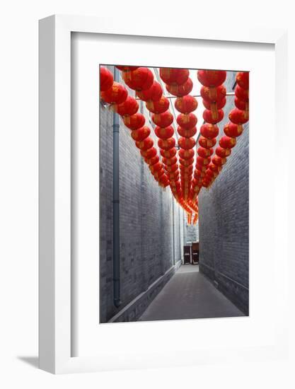 Red Lantern in the Alley,Beijing-long8614-Framed Photographic Print