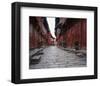 Red Lanterns In Chinese Alley-null-Framed Art Print