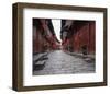 Red Lanterns In Chinese Alley-null-Framed Art Print