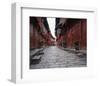 Red Lanterns In Chinese Alley-null-Framed Art Print