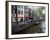 Red Light District Along One of the City Canals, Amsterdam, the Netherlands (Holland)-Richard Nebesky-Framed Photographic Print