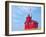 Red Lighthouse in Michigan-14ktgold-Framed Photographic Print