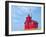 Red Lighthouse in Michigan-14ktgold-Framed Photographic Print