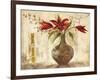 Red Lilies I - Goldfoil-Anna Field-Framed Art Print