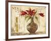 Red Lilies I - Goldfoil-Anna Field-Framed Art Print