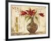 Red Lilies I - Goldfoil-Anna Field-Framed Art Print