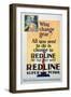 Red Line Petrol Advert, 1929-null-Framed Giclee Print